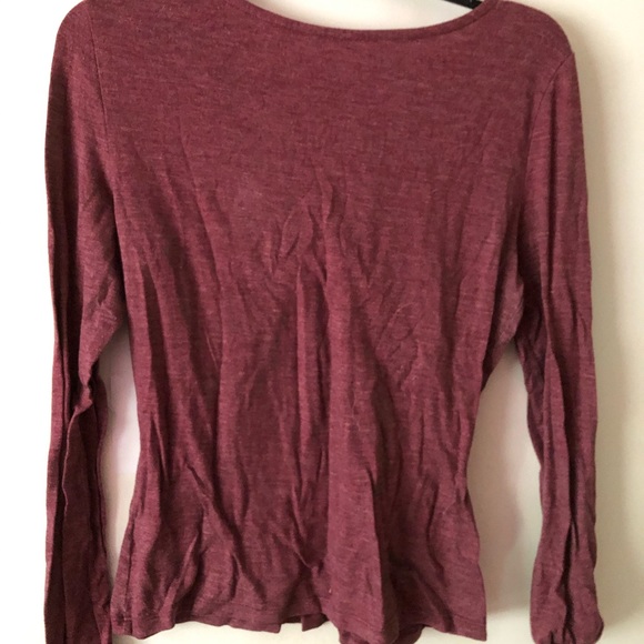 SO purple/maroon long sleeve cloth shirt - Picture 3 of 3